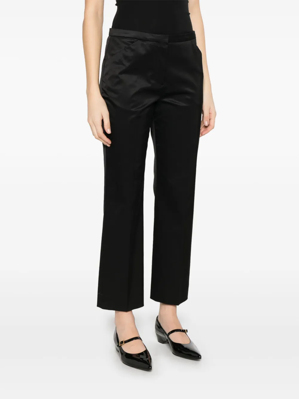 TOTEME Straight broek Zwart