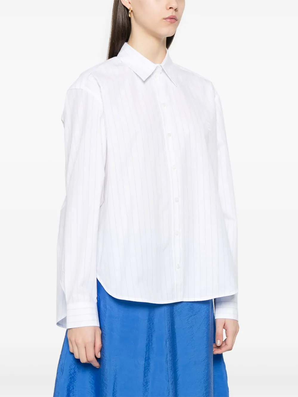 TOTEME Gestreept blouse Wit