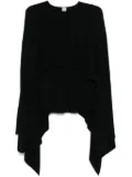 TOTEME cape-design sweater - Black
