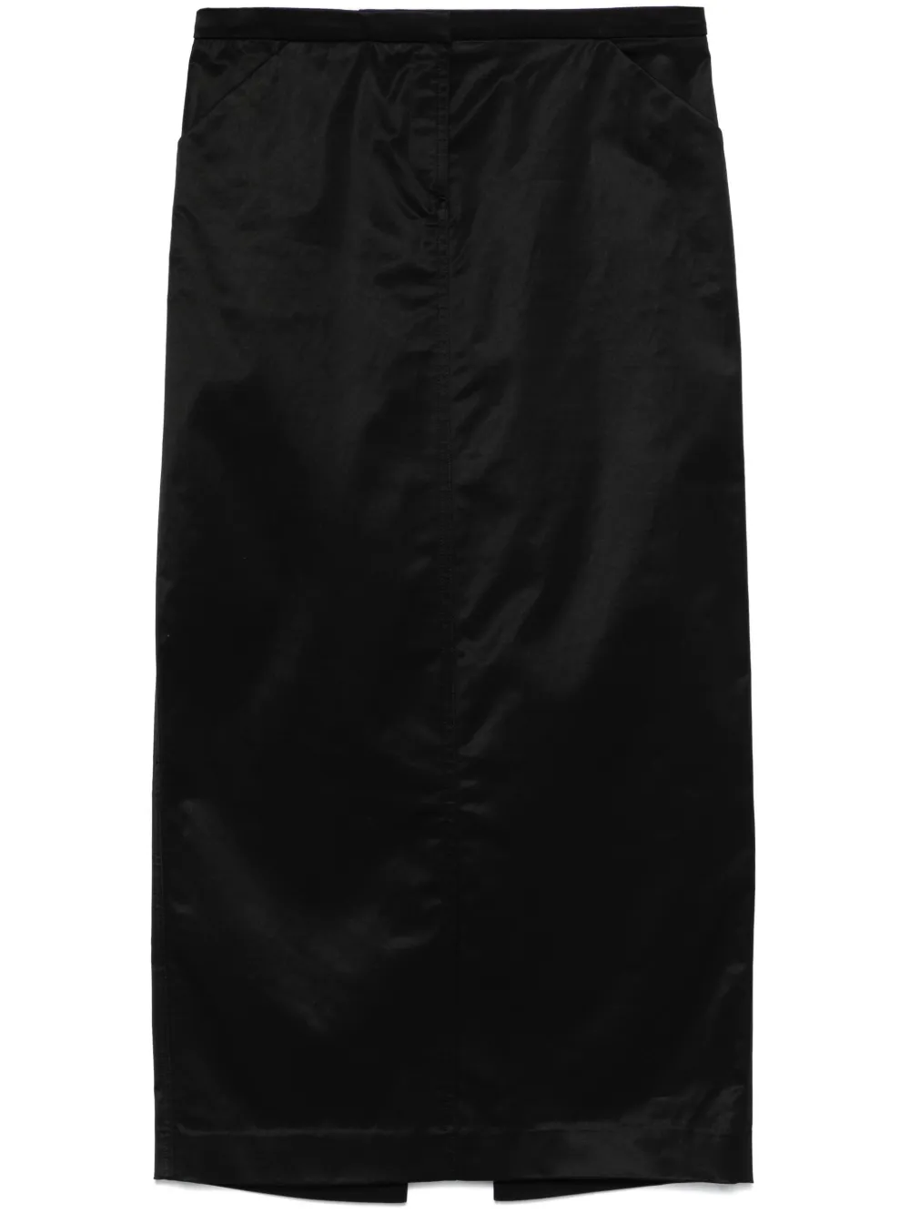 TOTEME Straight midi-rok Zwart