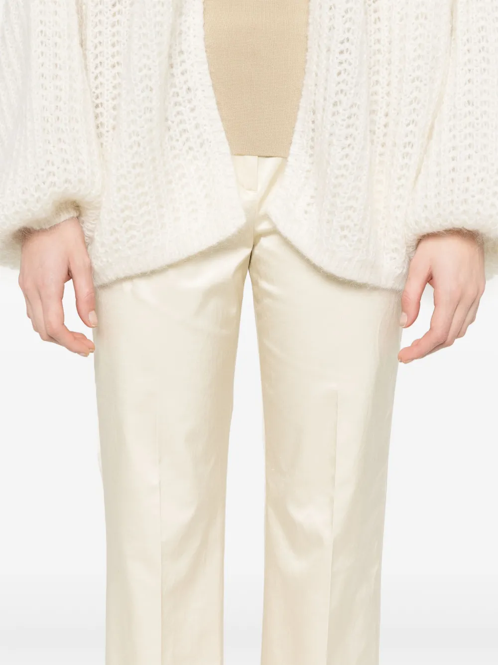 TOTEME Straight broek Beige