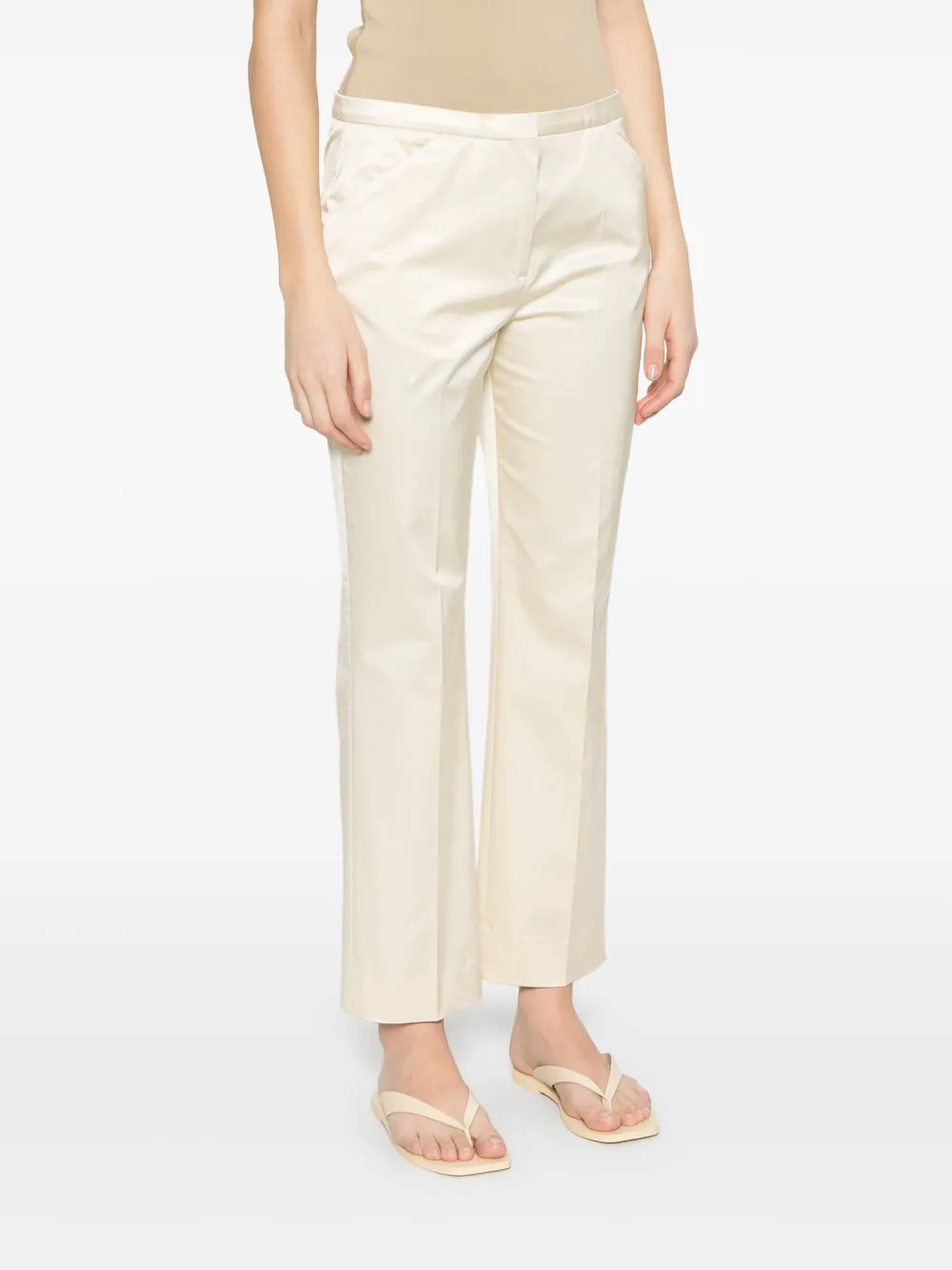 TOTEME Straight broek Beige