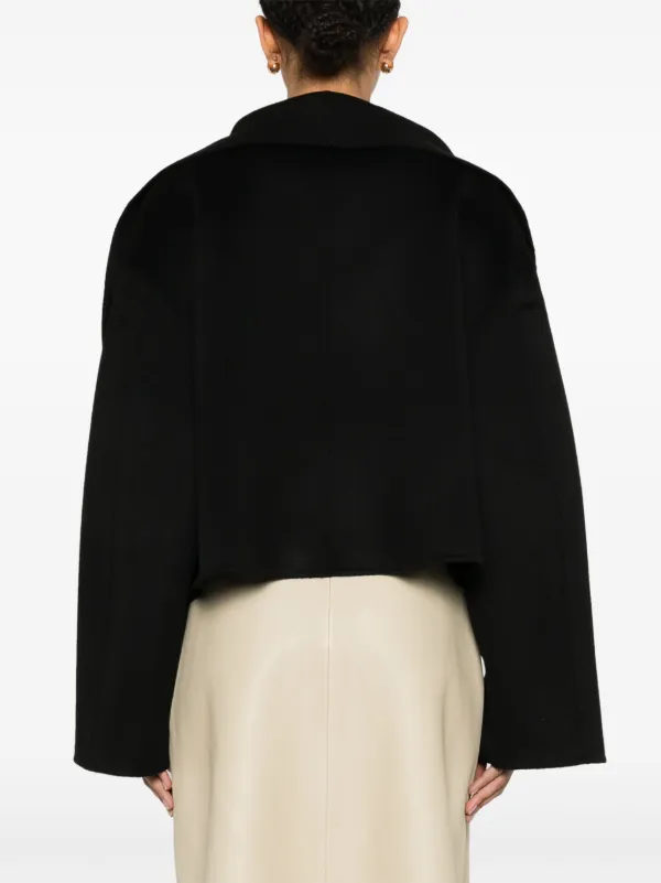 最安値 Double Signature TOTEME Jacket FARFETCH | Black | ジャケット・アウター
