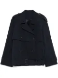 TOTEME cotton peacoat - Blue