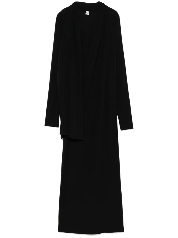 TOTEME ジャージードレス | ブラック | FARFETCH JP