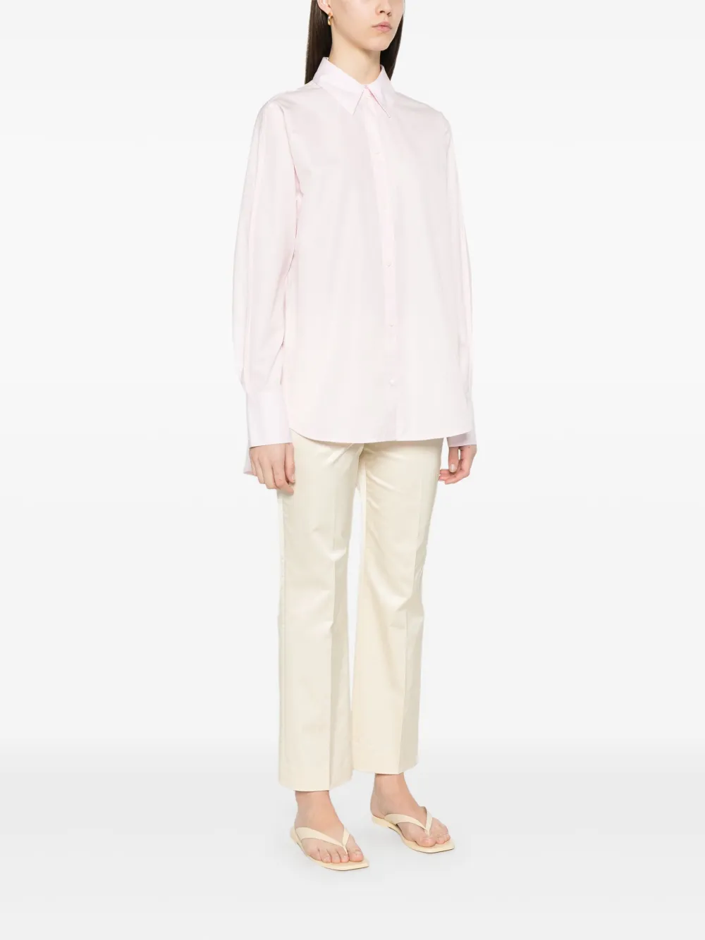 TOTEME Popeline blouse Roze