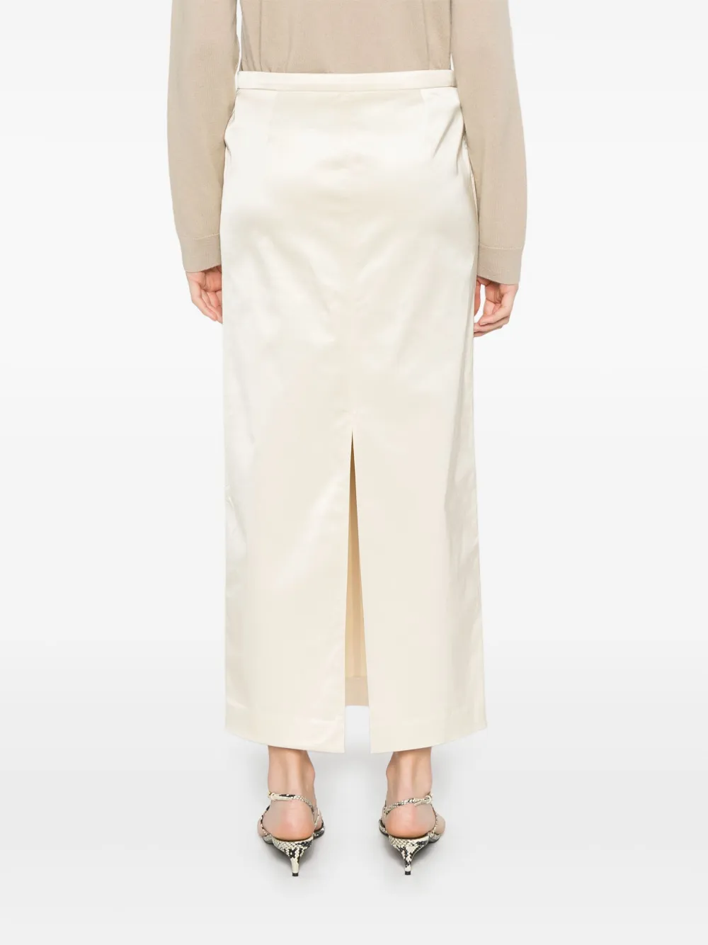 TOTEME Straight midi-rok Beige