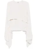 TOTEME bouclé cape sweater - Neutrals