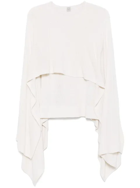 TOTEME bouclé cape sweater 