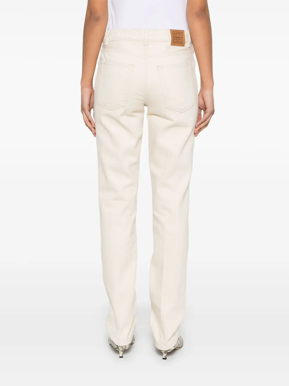 TOTEME Low waist skinny jeans Beige