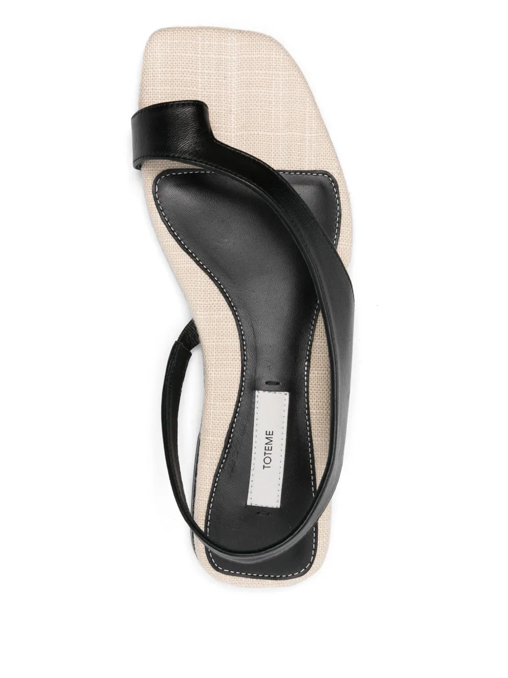 TOTEME leather sandals Black
