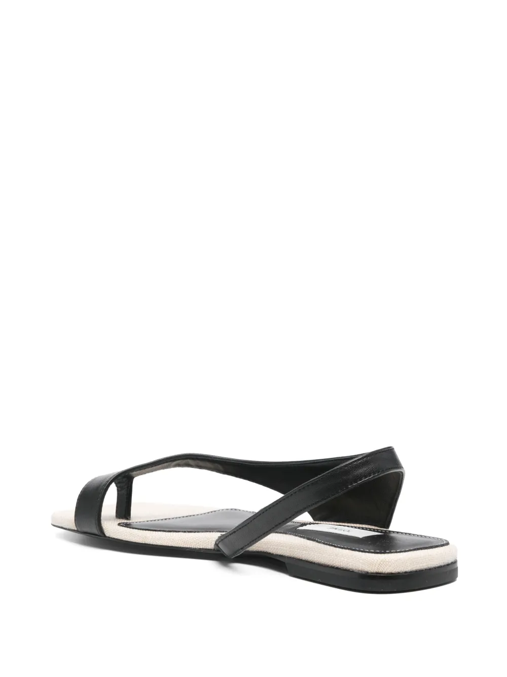 TOTEME leather sandals Black