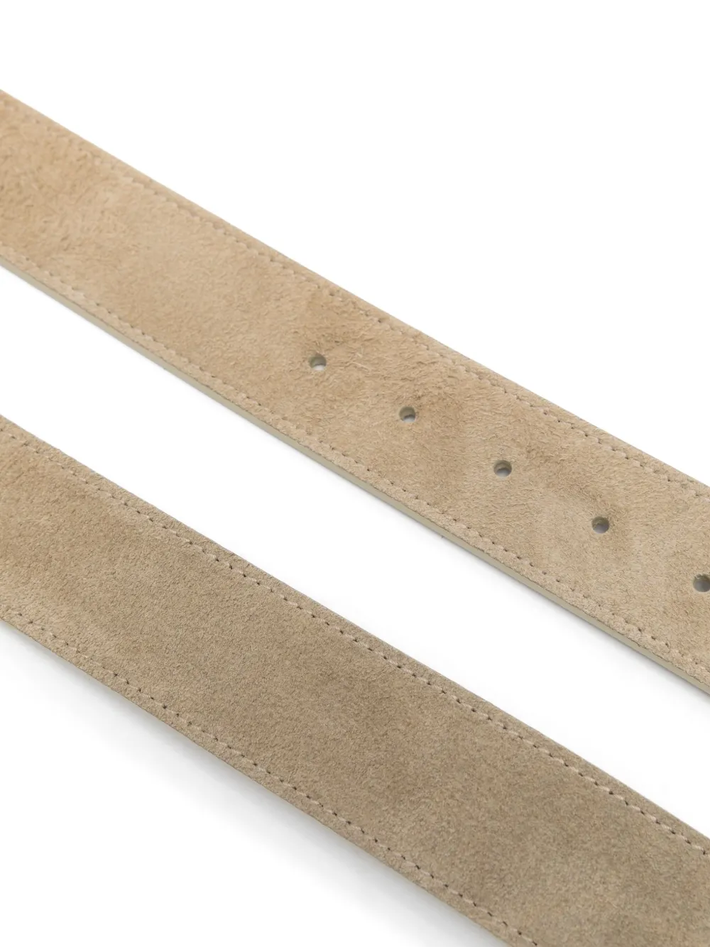 TOTEME swirl suede belt - Beige