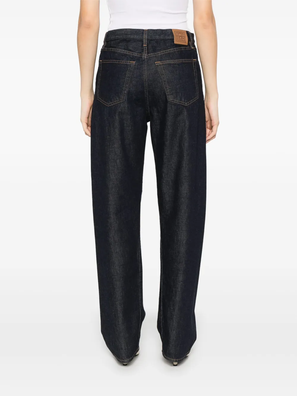 TOTEME Jeans met gedraaide afwerking Blauw