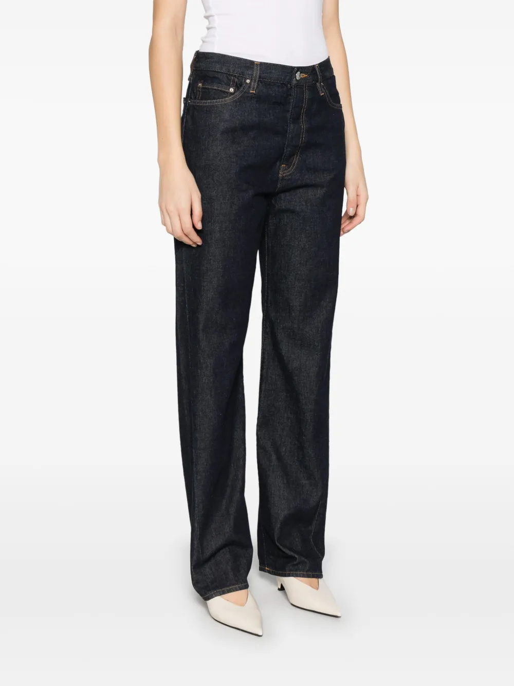 TOTEME Jeans met gedraaide afwerking Blauw