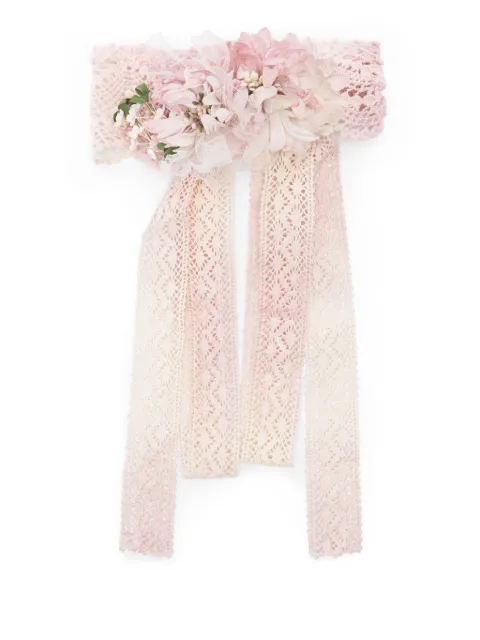 AMAYA floral-appliqué belt