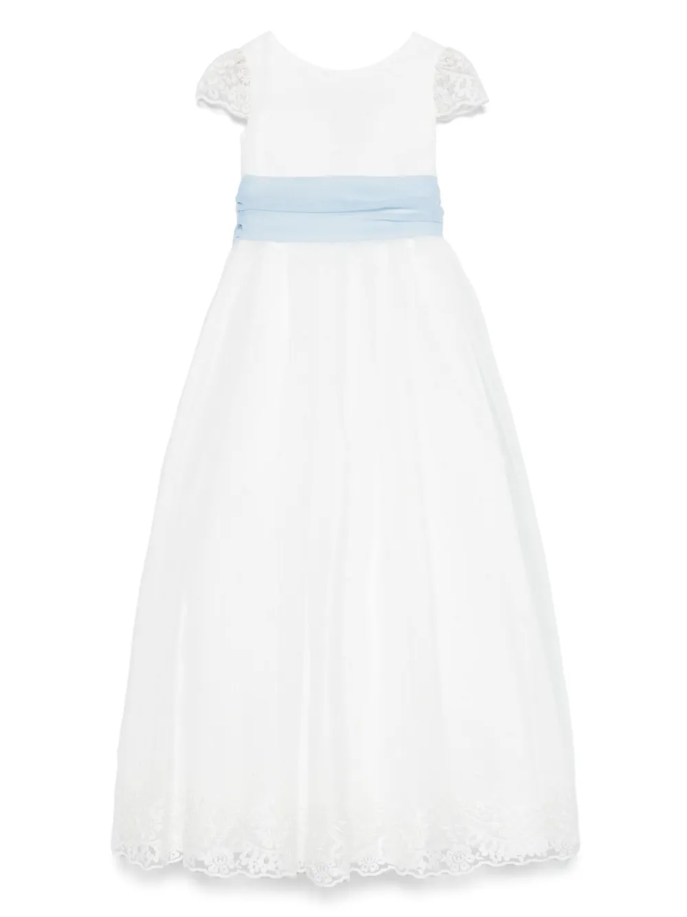 Shop Amaya Bow-detail Dress In White