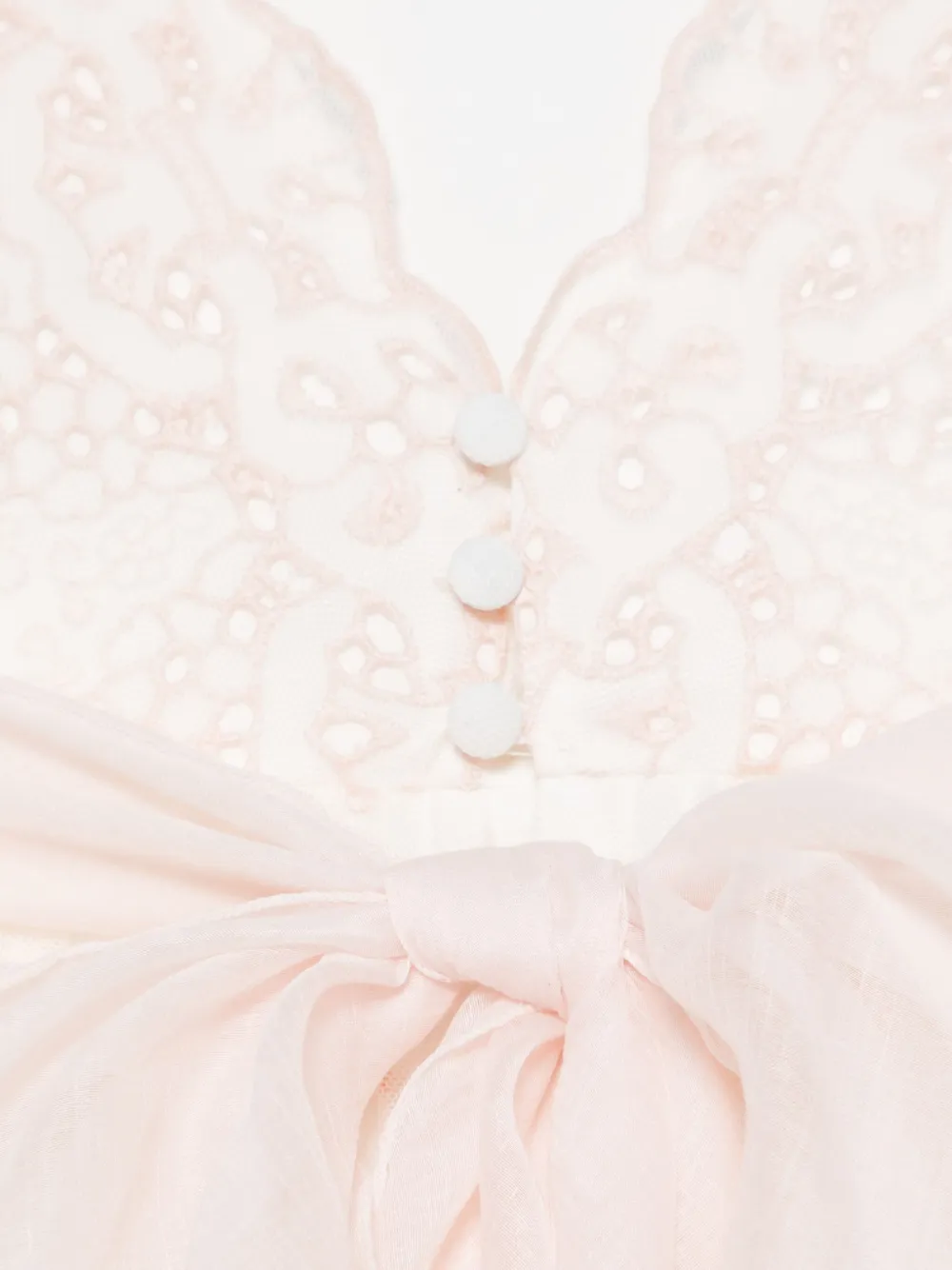 AMAYA Jurk met strikdetail Wit