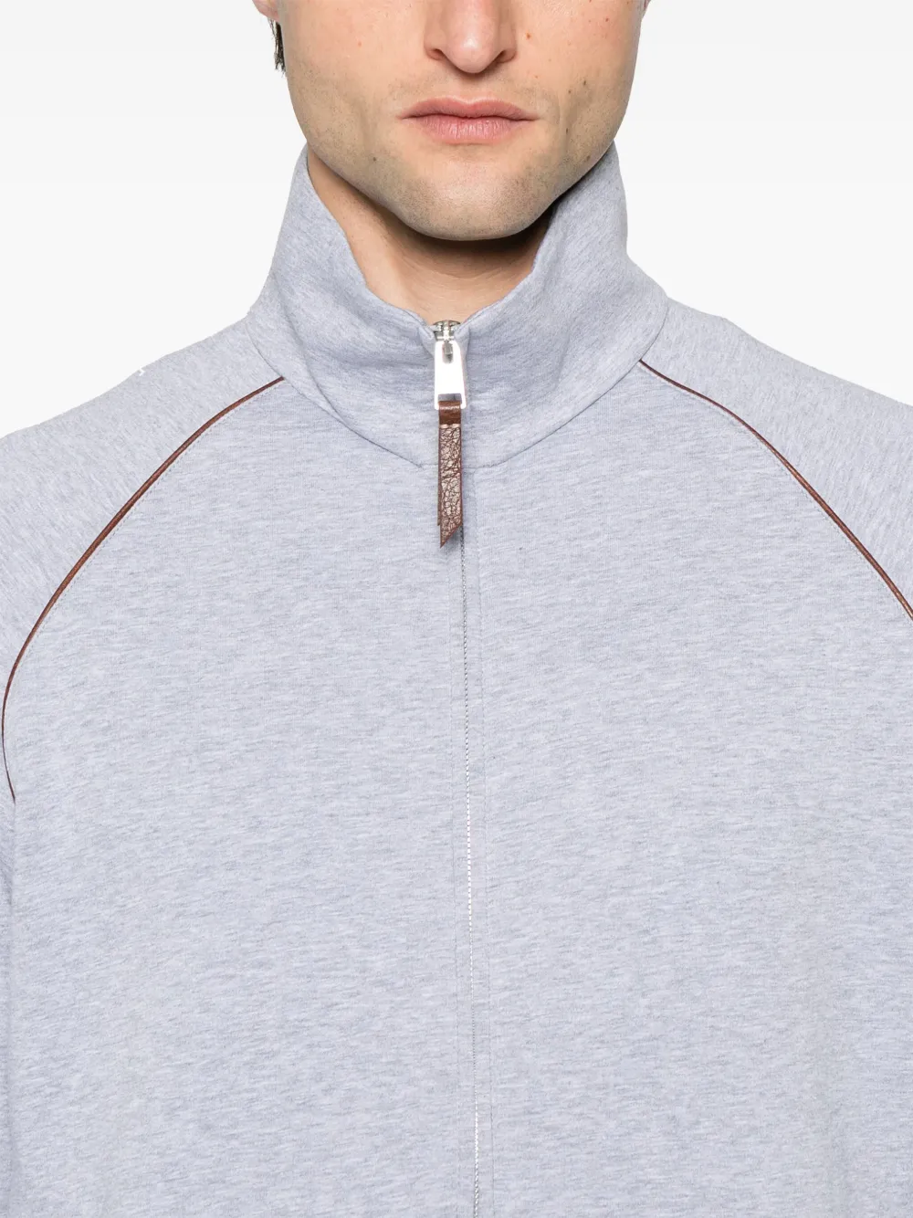 Brunello Cucinelli Sweater met gemêleerd-effect Grijs