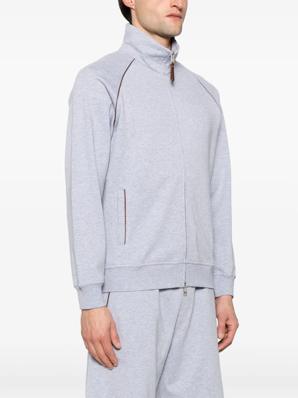 Brunello Cucinelli Sweater met gemêleerd-effect Grijs