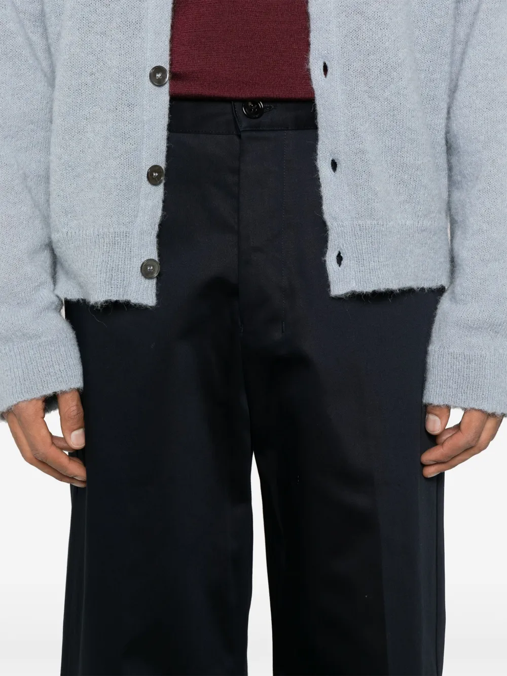 AMI Paris Katoenen broek Blauw