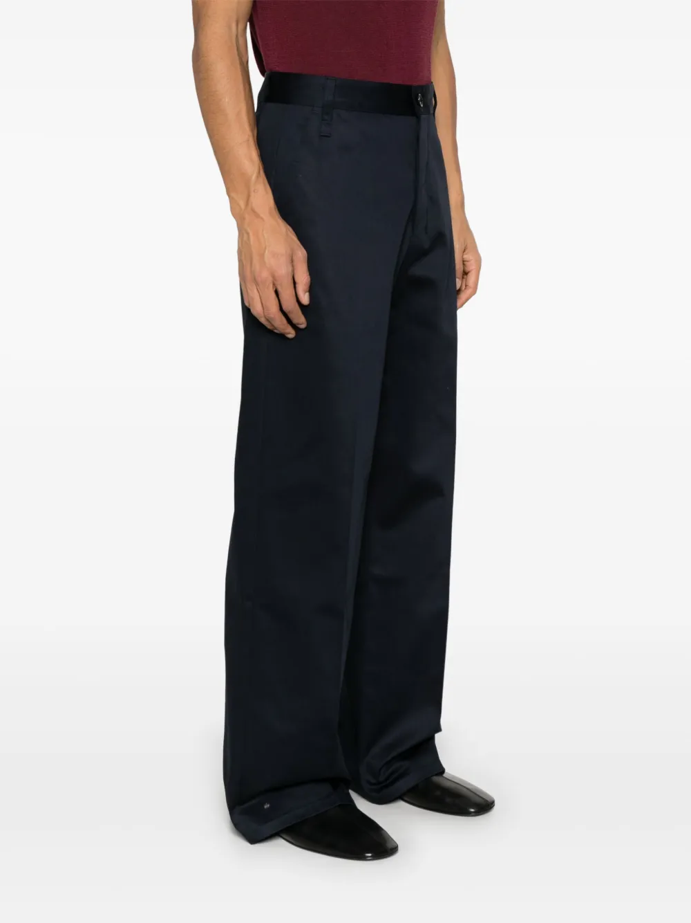 AMI Paris Katoenen broek Blauw