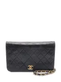 CHANEL Pre-Owned 1996-1997 Quilted Lambskin CC Full Single Flap crossbody bag - Black