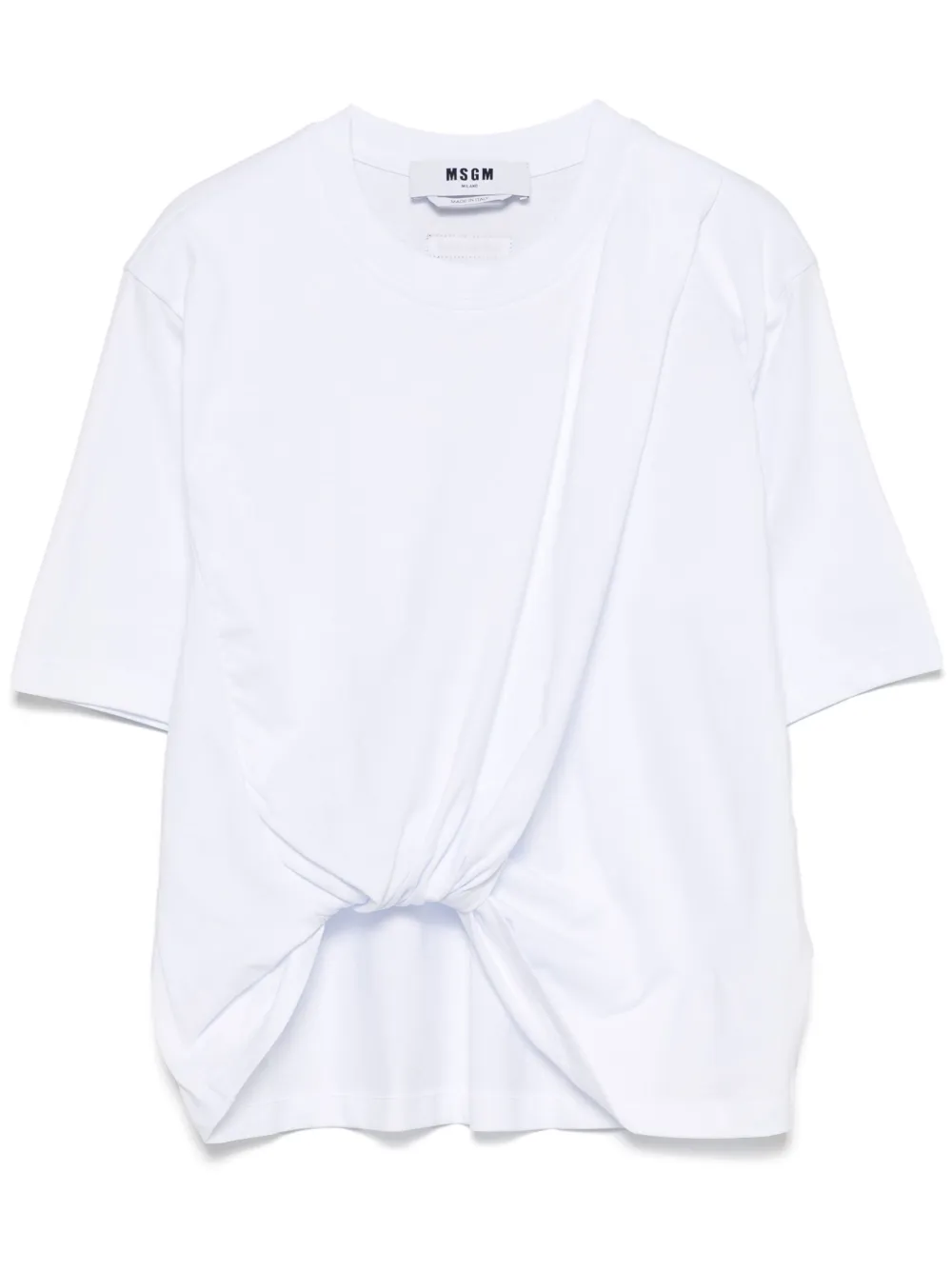 MSGM コットン Tシャツ - ホワイト MSGM コットン Tシャツ - ホワイト