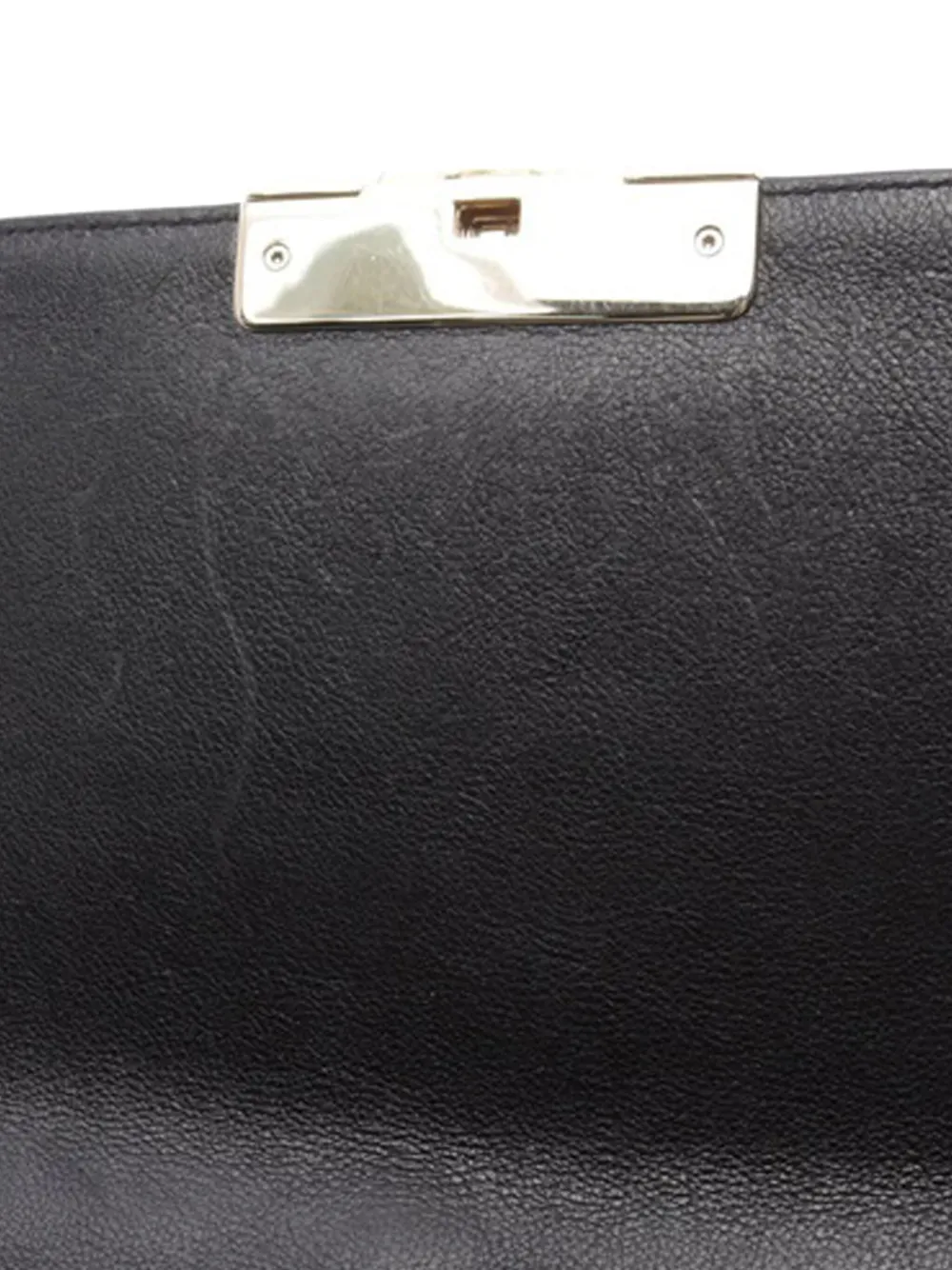 CHANEL Pre-Owned 2016-2017 medium Click Flap gewatteerde kalfsleren boekentas met label - Zwart