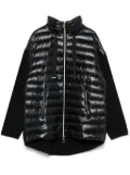 Herno knitted-panels puffer jacket - Black