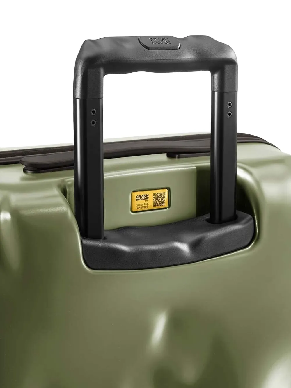 Crash Baggage Reistas met gekreukt effect Groen