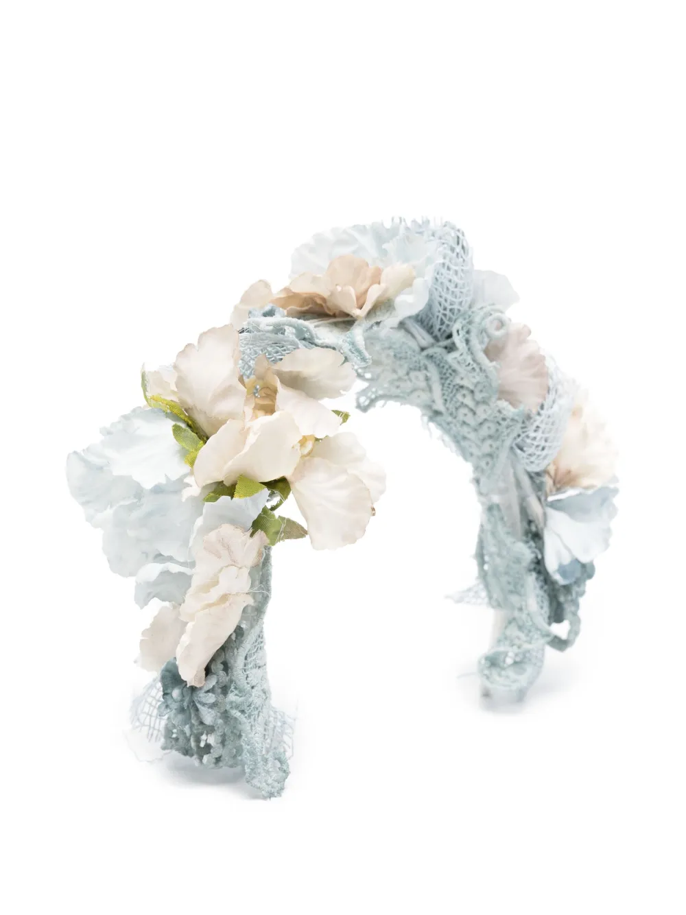 AMAYA Kranz mit Blumenapplikation | Blau | Image 1