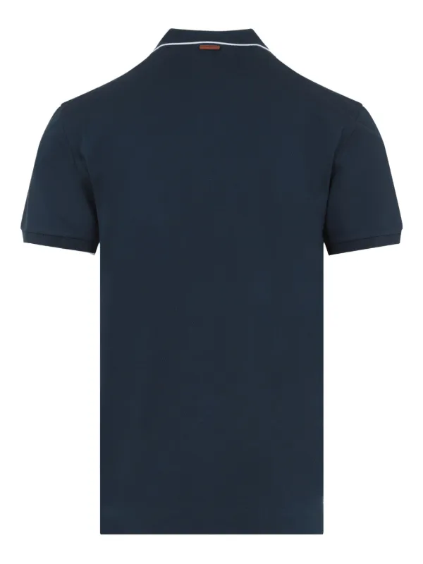 Zegna logo-embroidered Polo Shirt | Green | FARFETCH GR