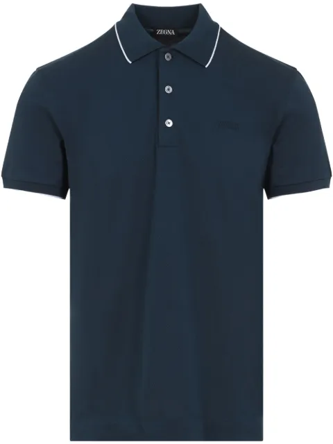 Zegna logo-embroidered polo shirt