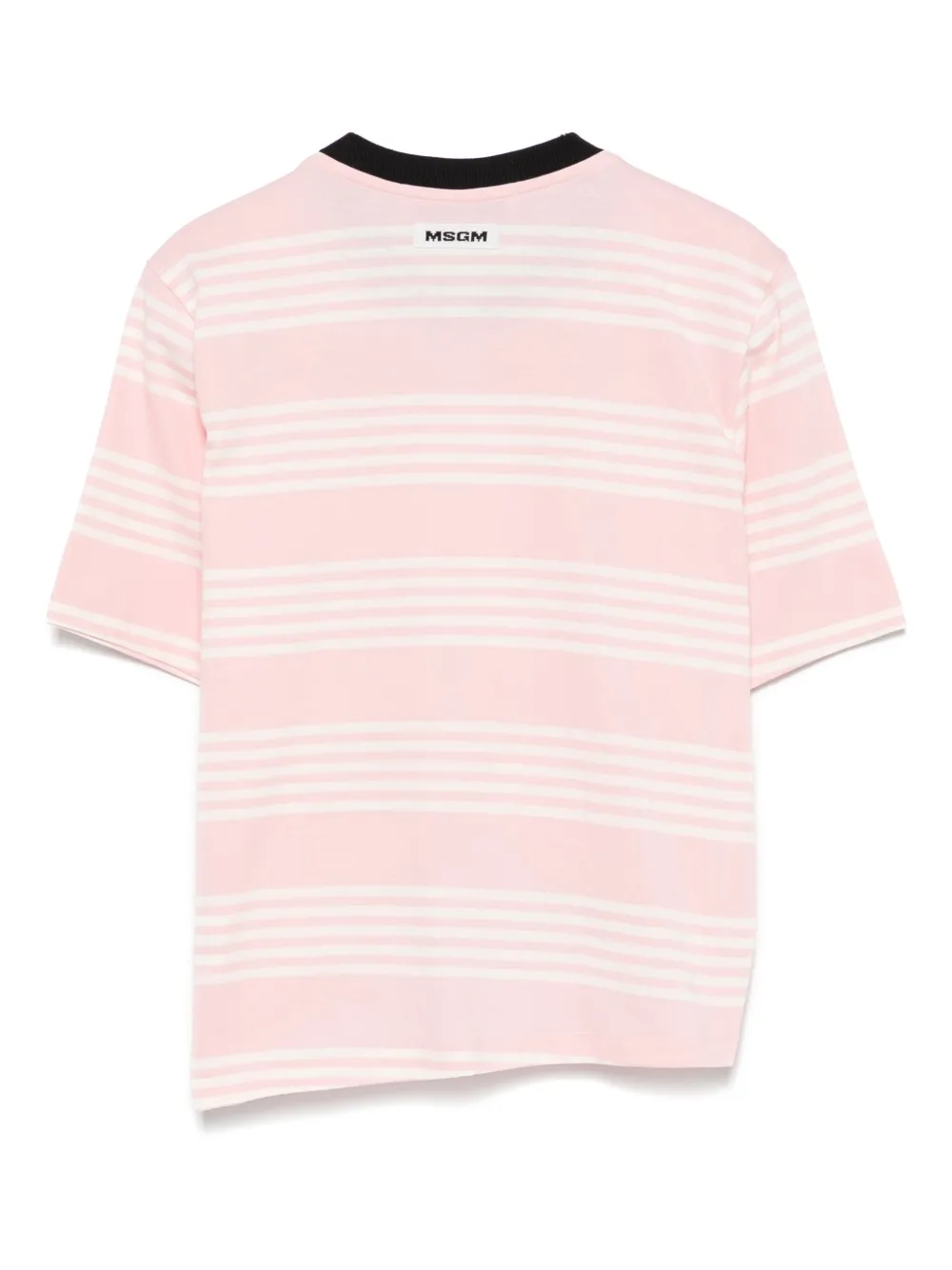 MSGM Gestreept T-shirt - Roze