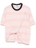 MSGM striped T-shirt - Pink