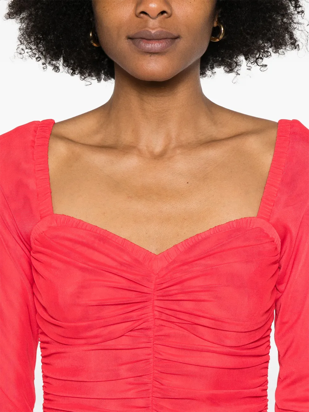 ROTATE BIRGER CHRISTENSEN Mesh mini-jurk Rood