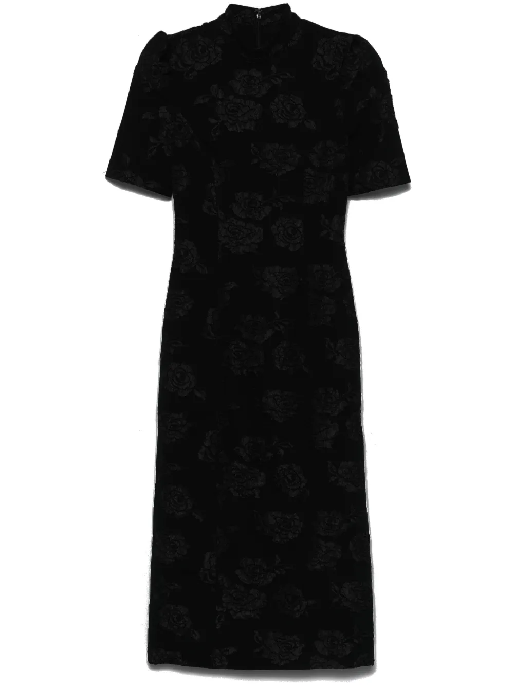 jacquard midi dress