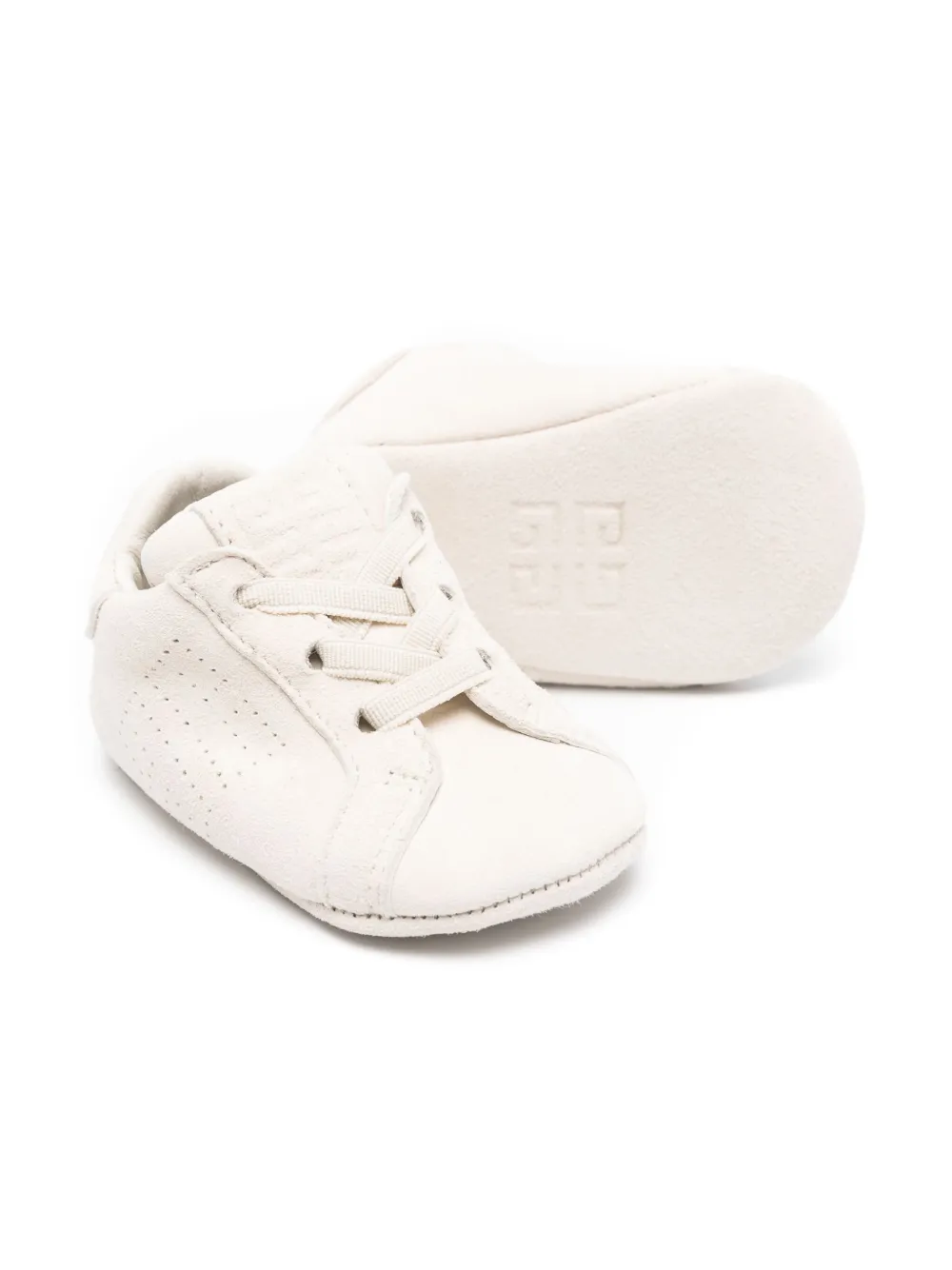 Givenchy Kids Suède sneakers met 4G-logo - Beige