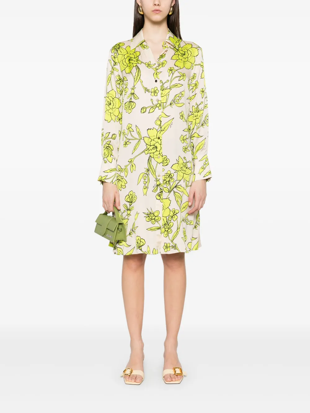 LIU JO Shirtjurk met bloemenprint - Beige