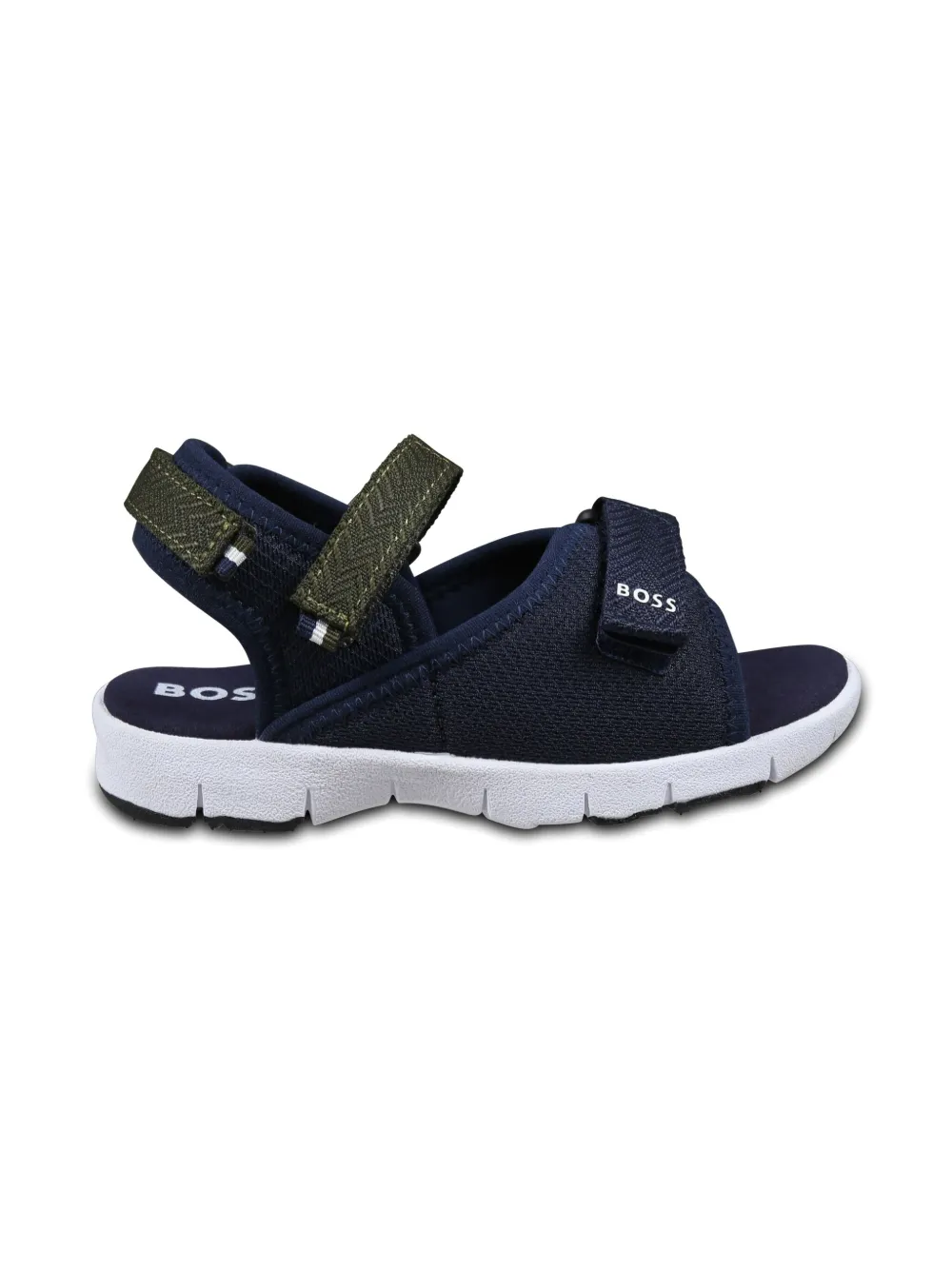 BOSS Kidswear colour-block sandals - Blauw