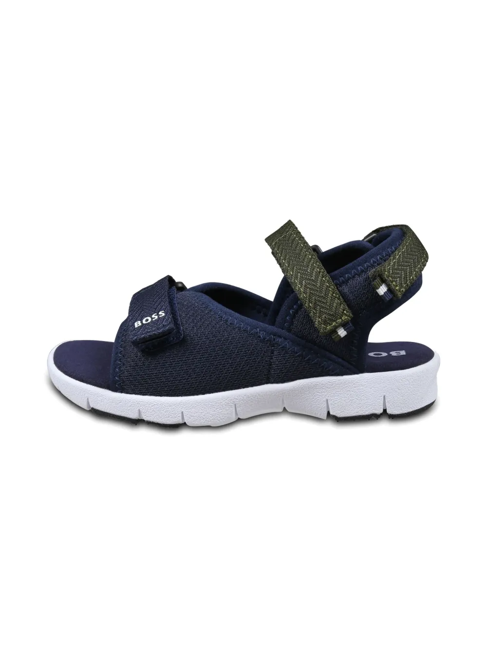 BOSS Kidswear Sandalen met colourblocking Blauw