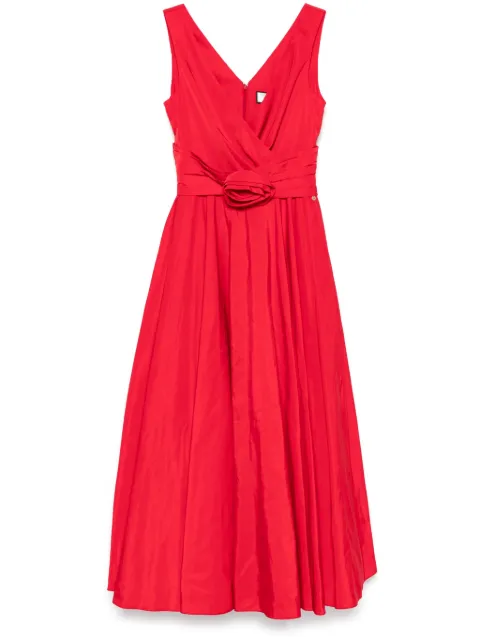 NISSA floral-appliqué maxi dress