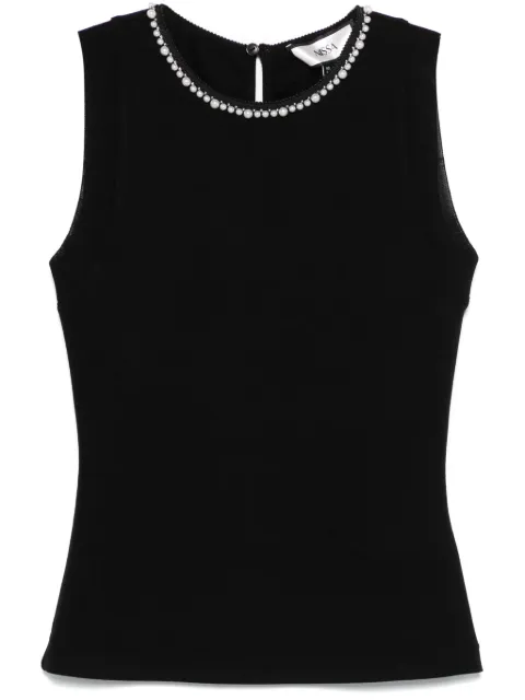 NISSA faux-pearl tank top