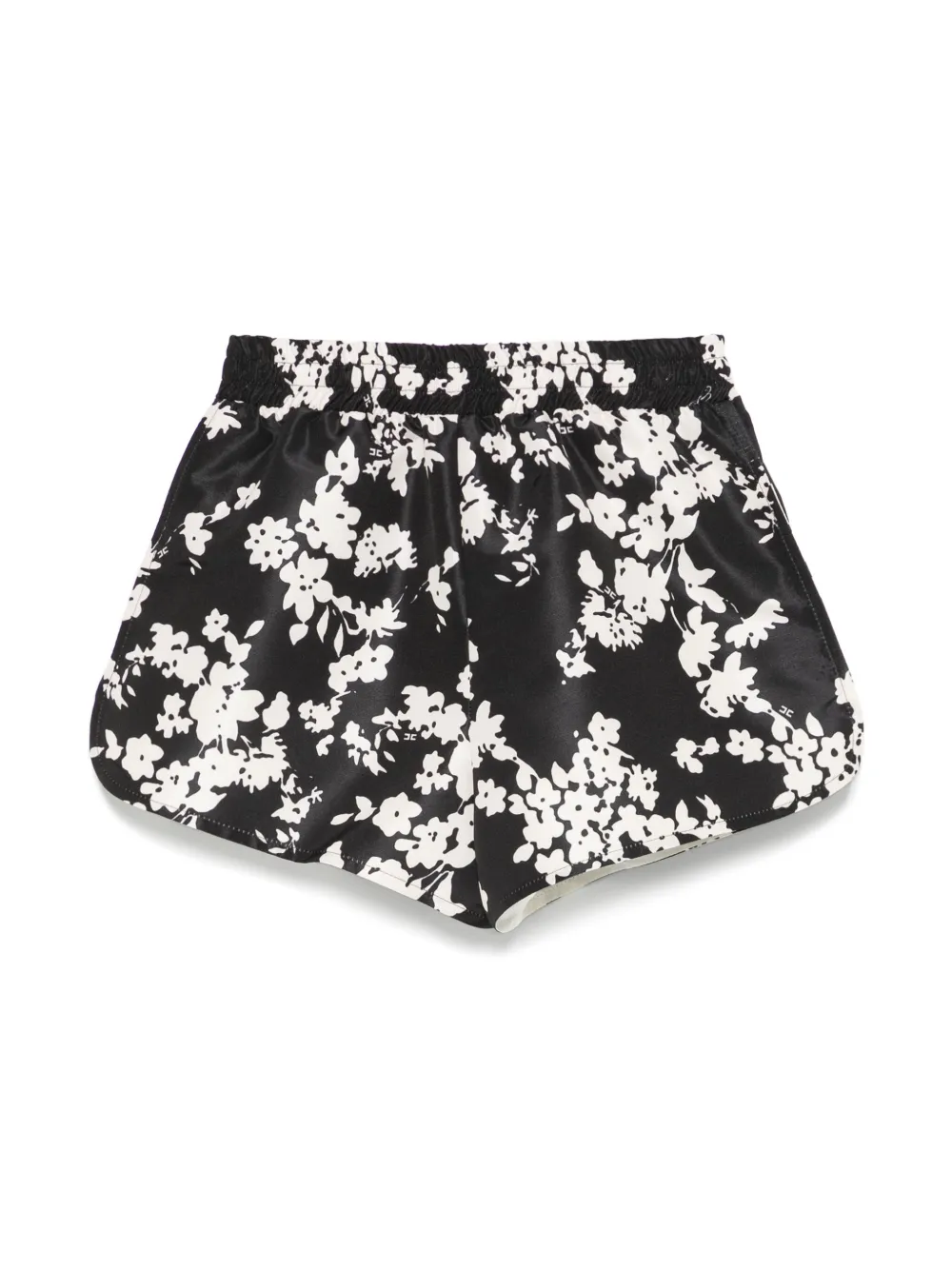 Elisabetta Franchi La Mia Bambina Shorts met bloemenprint - Zwart