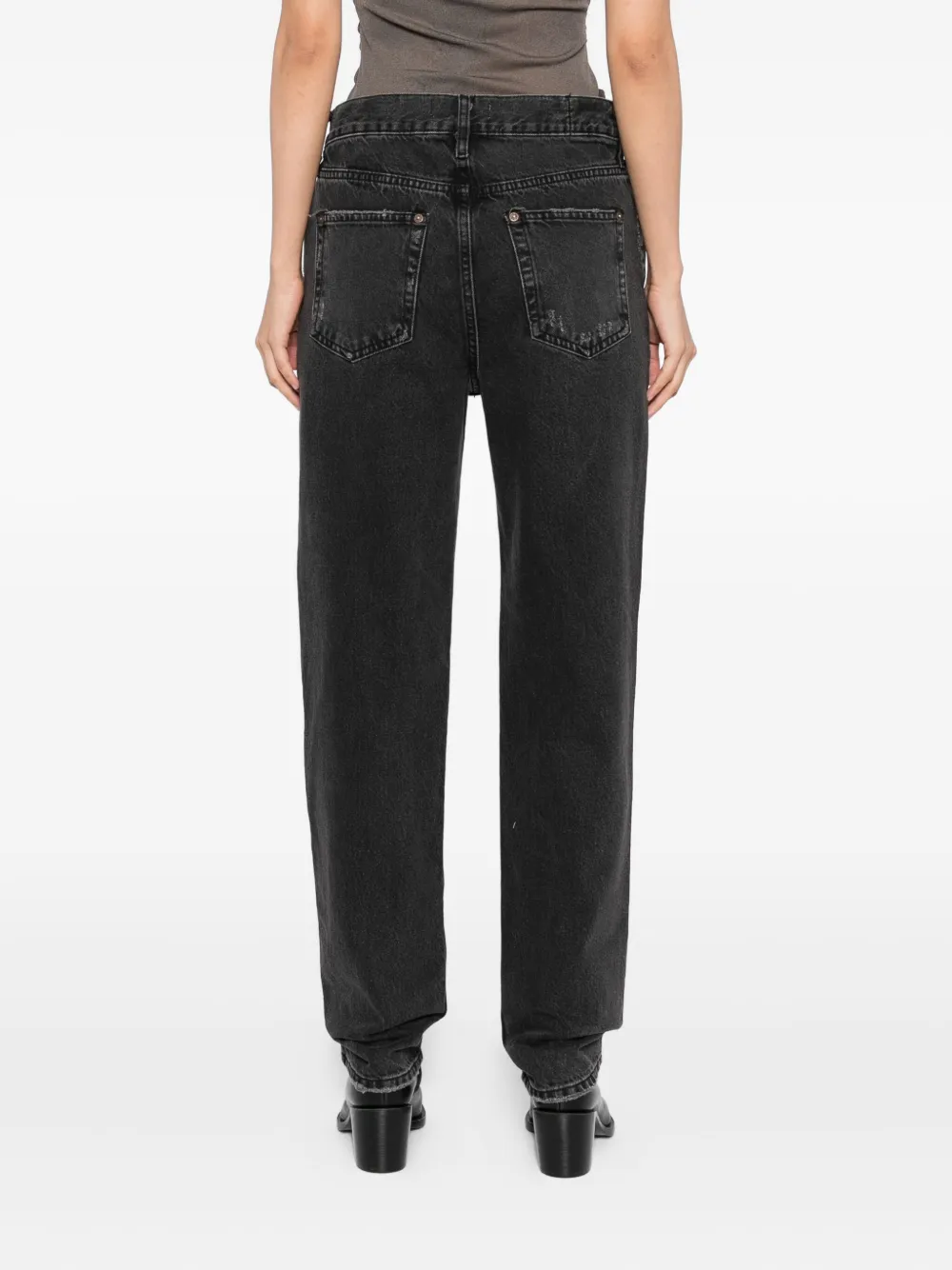 Free People Lasso katoenen jeans Zwart