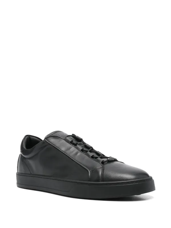 【TOD'S】残り僅か！men's ロゴ レザー スニーカー black Tod's レザースニーカー | ブラック | FARFETCH JP