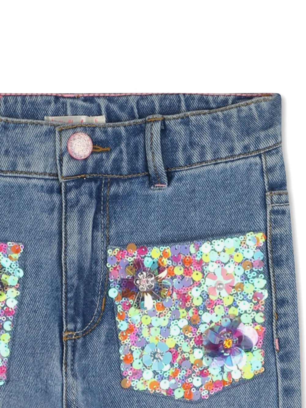 Billieblush Jeans met pailletten Blauw
