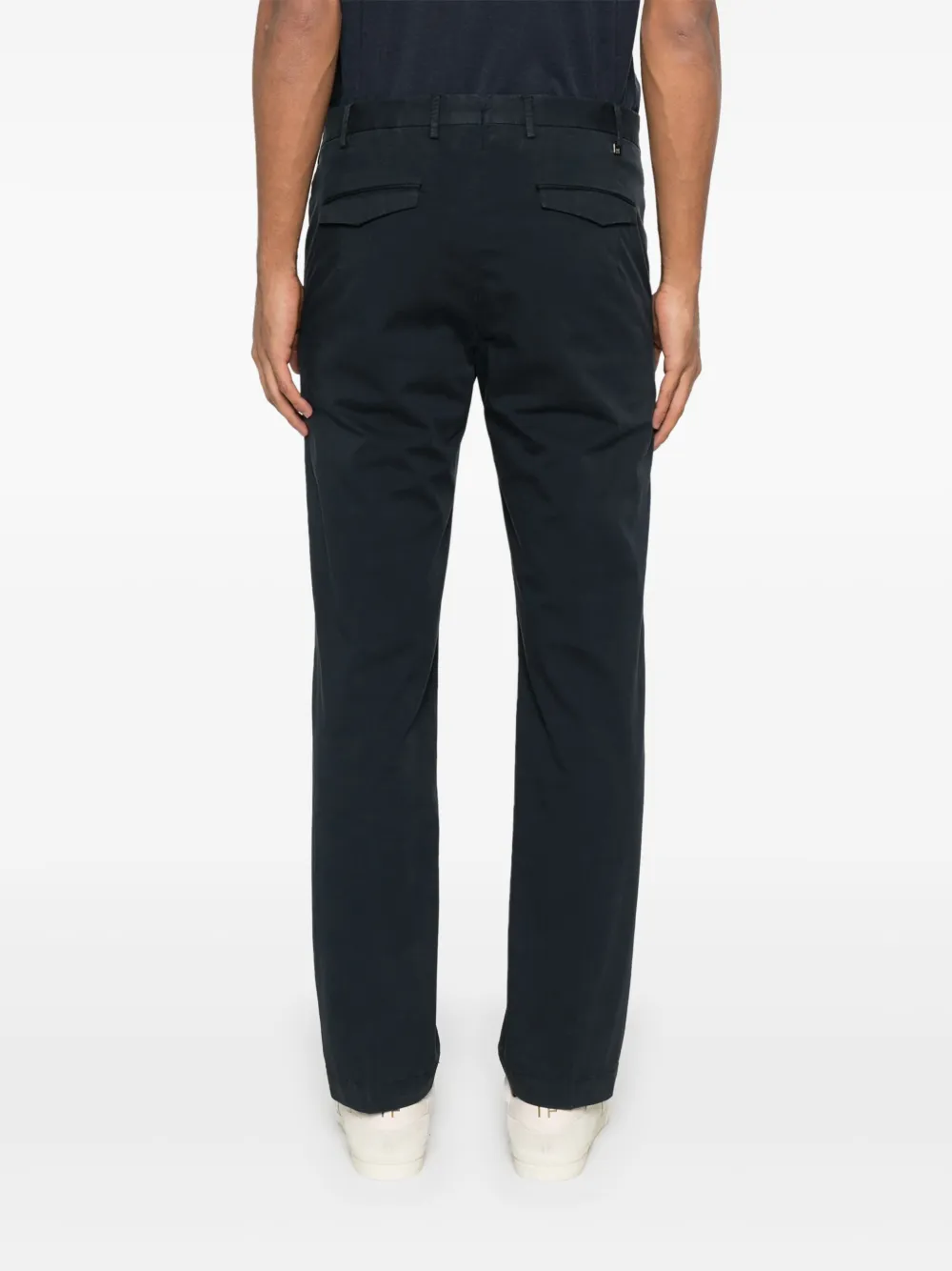 PT Torino Chino met toelopende pijpen Blauw