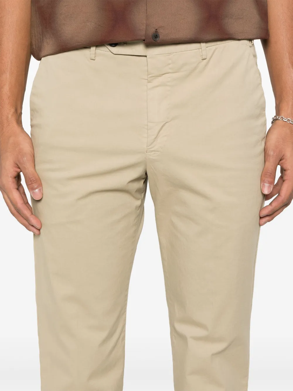 Shop Pt Torino Tapered-leg Chinos In Neutrals